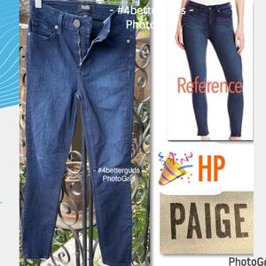 Paige Hoxton Ankle Cropped Jean Dark Wash Size 24